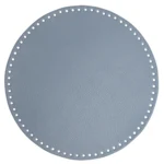 Go Handmade TaskeKurve Base, PU læder, Rund, 30 cm 22400 Blå