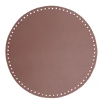 Go Handmade TaskeKurve Base, PU læder, Rund, 30 cm 22403 Lavendel