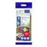 STAEDTLER Noris Club Farveblyanter + Blyant & viskelæder, 12 + 2 stk – Hovedbillede