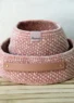 Go Handmade Moss Stitch Kurve med PU-læderbunde