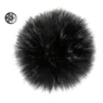 Go Handmade Pompon m. trykknap, 11 cm 17256 Mørkegrå