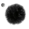 Go Handmade Pompon m. trykknap, 10 cm 17272 Mørkegrå