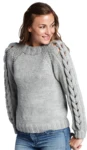 GRÅ SWEATER M