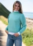 1800 Sweater med skulderstykker i rib