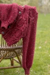 DSA79-12 Catrina Cardigan Dyp Rød