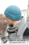 219-18 Blue Wave Hat by DROPS Design