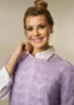1829 Bluse med hulmønster