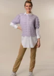 1829 Bluse med hulmønster