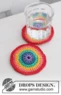 0-1486 Rainbow Coaster by DROPS Design