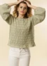 1828 Bluse med rynkede striber