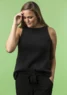 1721 Bluse med bare skuldre