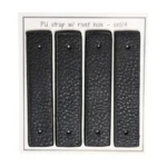 Go Handmade Remme til nitter, 8,5 x 1,8 cm, 4 stk Sort