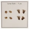 Go Handmade Skruenitter 10mm, 4stk, Guld