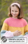 34-23 Candy Bar Jumper by DROPS Design
