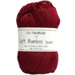 Go Handmade Soft Bamboo "Double" 17761 Burgundy