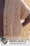 237-10 Cracked Walnuts Vest by DROPS Design