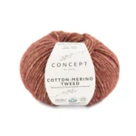 Katia Cotton-Merino Tweed 500 Rød