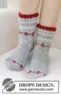 234-75 Christmas Sparkle Socks by DROPS Design