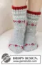 234-75 Christmas Sparkle Socks by DROPS Design