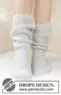 234-73 Snow White Socks by DROPS Design