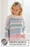 231-60 Berries and Cream Sweater by DROPS Design