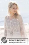 240-4 Shell Seeker Cardigan by DROPS Design