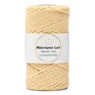 LindeHobby Macrame Lux, Knyttegarn, 2 mm 08 Lys gul