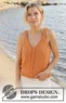 240-19 Tangerine Twist Top by DROPS Design