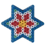 Hama Maxi stiftplade, transparent - Stjerne 8222