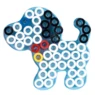 Hama Maxi stiftplade, transparent - Lille hund 8226