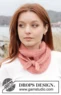 242-21 Pretty Peach Shawl by DROPS Design