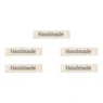 LindeHobby Handmade Label, Lang Natur, sort, Harnet Serif
