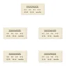 LindeHobby Handmade Med Størrelser Label (6 cm x 3 cm), 5 stk Babystørrelser