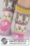 41-35 Dancing Bunny Socks by DROPS Design