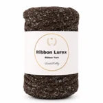 LindeHobby Ribbon Lurex 15 Brown Silver