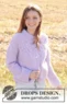 250-36 Lavender Harvest Cardigan by DROPS Design