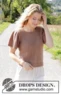 248-20 Brown Butterflies Top by DROPS Design