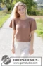 248-20 Brown Butterflies Top by DROPS Design