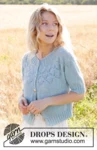 249-10 Blueberry Leaf Cardigan by DROPS Design