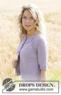 250-4 Orchid Tea Cardigan by DROPS Design