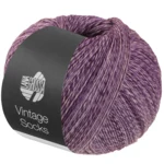 Lana Grossa Vintage Socks 1021 Mørkviolet/blomme meleret