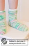 48-19 Watermelon Socks by DROPS Design