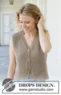 257-4 Coffee Ridge Vest by DROPS Design
