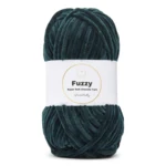 LindeHobby Fuzzy Chenille 19 Mørkegrøn nefrit