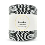 LindeHobby Inspire Print 32 Hvid med smalle sorte striber