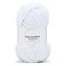 LindeHobby Fuzzy Chenille Silver Lurex 01 Hvid