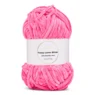 LindeHobby Fuzzy Chenille Silver Lurex 21 Mørk sukker-lyserød