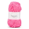 LindeHobby Fuzzy Chenille Silver Lurex 49 Neon lyserød