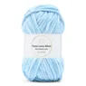 LindeHobby Fuzzy Chenille Silver Lurex 07 Babyblå