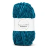 LindeHobby Fuzzy Chenille Silver Lurex 18 Petroleum / mørk turkis